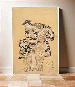 Πίνακας, The Actor Ichikawa Yaozō III as Fuwa Banzaemon in a Thunder Robe, Playing with a Fan