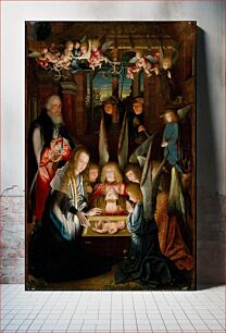 Πίνακας, The Adoration of the Christ Child, follower of Jan Joest of Kalkar