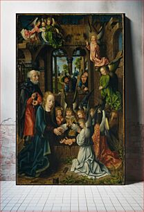 Πίνακας, The Adoration of the Christ Child, workshop of the Master of Frankfurt