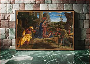 Πίνακας, The Adoration of the Shepherds by Andrea Mantegna