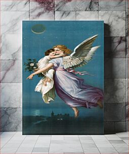 Πίνακας, The Angel of Peace (1901), vintage angel illustration by B. T. Babbitt