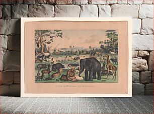 Πίνακας, The Animal Creation published and printed by Currier & Ives
