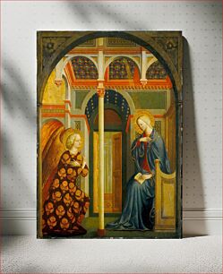 Πίνακας, The Annunciation (ca. 1423–1424) by Masolino da Panicale