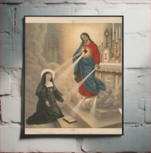 Πίνακας, "The apparition of our Lord to blessed Margaret Mary Alacoque"