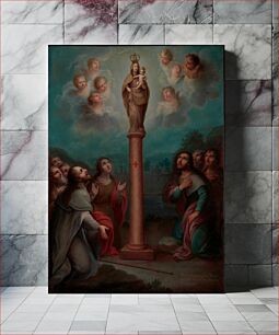 Πίνακας, The Apparition of the Virgin of El Pilar to St. James by Nicolás Enríquez