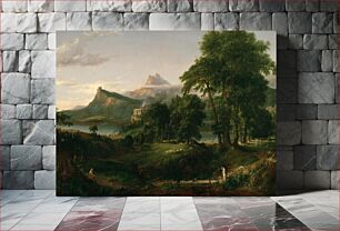 Πίνακας, The Arcadian or Pastoral State, second painting in The Course of Empire, by Thomas Cole