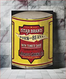 Πίνακας, The Armour Canning Co. Pork and beans with tomato sauce. Chicago, U. S. A