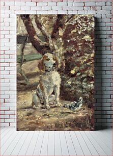Πίνακας, The Artist's Dog Flèche (ca.1881) by Henri de Toulouse–Lautrec