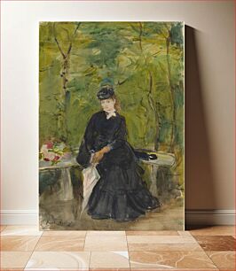 Πίνακας, The Artist's Sister Edma Seated in a Park (1864) by Berthe Morisot
