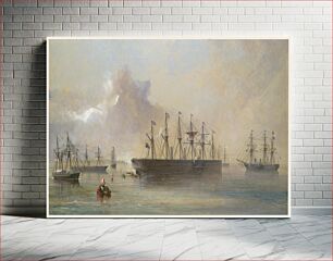 Πίνακας, The Atlantic Telegraph Cable Fleet Assembled at Berehaven (Southwest Coast of Ireland): Ships, the Great Eastern, H
