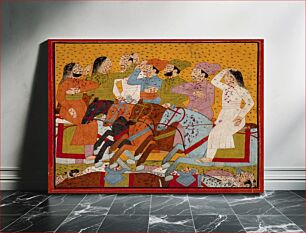 Πίνακας, The Attack of Bees, Folio from a Madhumalati-varta (The Story of Madhu and Malati) by Bhagvan Das