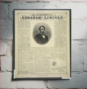 Πίνακας, The autobiography of Abraham Lincoln