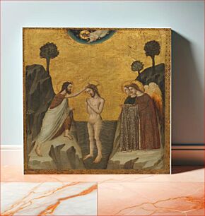 Πίνακας, The Baptism of Christ (ca. 1335) by Giovanni Baronzio