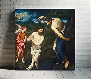 Πίνακας, The Baptism of Christ (ca. 1535–1540) by Paris Bordone