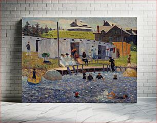 Πίνακας, The Bathing Hour, Chester, Nova Scotia by William James Glackens
