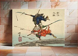 Πίνακας, The Battle at Uji Bridge by Tsukioka Yoshitoshi
