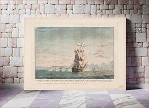 Πίνακας, The battle between 6 Danish gunboats and the English ship of the line "Dictator" by Niels Truslew
