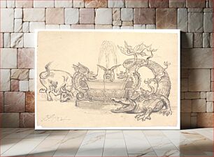 Πίνακας, The battle for the Dragon Fountain by Joakim Skovgaard