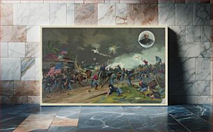 Πίνακας, The battle of Malate, Philippines night of July 31st 1898