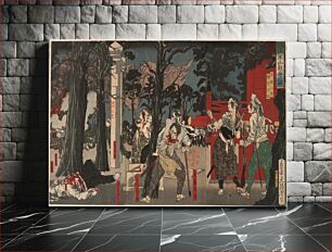 Πίνακας, The Battle of Sannō Shrine at Tōeizan Temple by Tsukioka Yoshitoshi