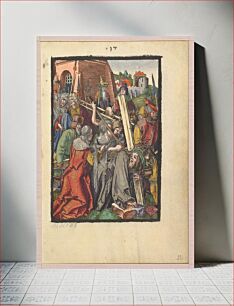 Πίνακας, The Bearing of the Cross, from the Small Woodcut Passion by Albrecht Dürer