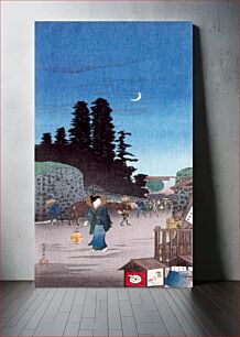 Πίνακας, The Big Gate at Yotsuya (ca.1924–1927) by Hiroaki Takahashi