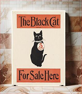 Πίνακας, The black cat for sale here