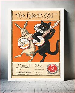 Πίνακας, The Black Cat, March (1896) chromolithograph by Nelly Littlehale Murphy