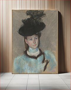 Πίνακας, The Black Hat (1890) by Mary Cassatt