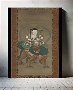Πίνακας, The Bodhisattva Five-Topknot Monju (Manjushri) 五髪文殊菩薩像 (Gokei Monju Bosatsu zō) by Unidentified artist