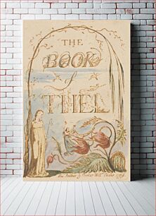 Πίνακας, The Book of Thel, Plate 2, Title Page