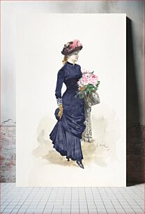 Πίνακας, The Bouquet by Ernest Ange Duez