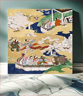 Πίνακας, The "Butterflies" Chapter of the Tale of Genji (17th Century)