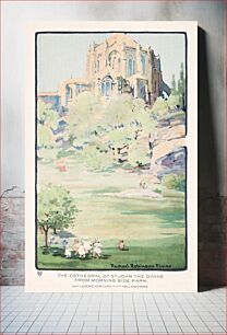Πίνακας, The Cathedral of St. John the Divine from Morningside Park (1914) by Ra