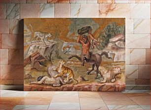 Πίνακας, The centaur mosaic was found in the 18th century on the site of the sprawling, luxurious villa complex near Tivoli that once belonged to the Roman emperor Hadrian