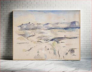 Πίνακας, The Chaine de l'Étoile Mountains (La Chaine de l'Étoile avec le Pilon du Roi) [recto]; Landscape (Paysage) [verso] by Paul Cézanne