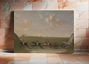 Πίνακας, The Chaise Match Run on Newmarket Heath on Wednesday the 29th of August, 1750