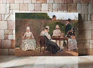 Πίνακας, The Chalon Family in London (ca. 1800) by Jacques–Laurent Agasse