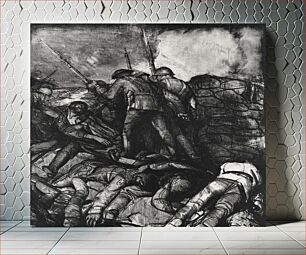 Πίνακας, The charge, right detail, second state (1918) by George Wesley Bellows
