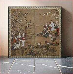 Πίνακας, The Chinese emperor Ming Huang and Yang Kuei-fei, Kano School