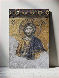 Πίνακας, The Christ Pantocrator of the deesis mosaic (1261), in Hagia Sophia