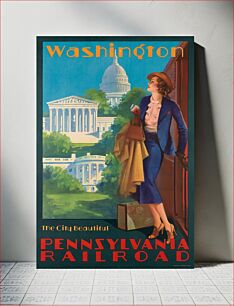Πίνακας, The City Beautiful, Pennsylvania Railroad poster, artwork by Edward Mason Eggleston