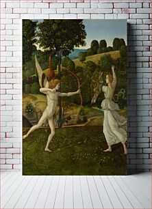 Πίνακας, The Combat of Love and Chastity (1445–1497) painting by Gherardo di Giovanni del Fora