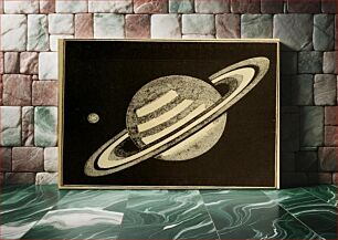 Πίνακας, The comparative size of Earth and SaturnIdentifier: astronomyforuseo00gill (find matches)Title: Astronomy for the use of schools and academiesYear: 1882 (1880s)Authors: Gillet, J