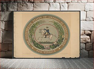 Πίνακας, The Confederate States of America : 22 February 1862 - deo vindice / Andrew B. Graham Litho. Washington, D.C
