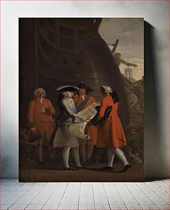 Πίνακας, The Construction of Copenhagen's Dock in the Reign of Christian VI by Nicolai Abildgaard