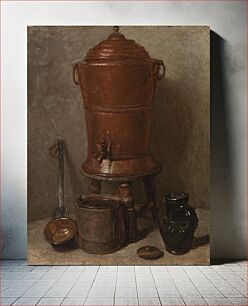 Πίνακας, The Copper Water Urn by Jean Siméon Chardin