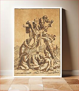 Πίνακας, The Crucifixion by Ugo Da Carpi