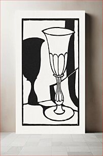 Πίνακας, The Cup (1918) woodcut art by Roger Fry