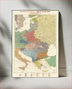 Πίνακας, The Daily Telegraph map no. 25 : races of Eastern Europe